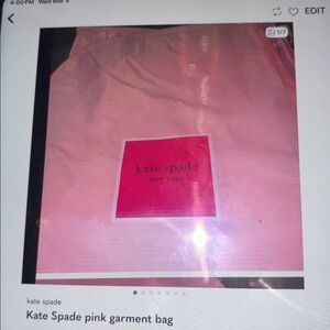 Kate Spade Light Pink Garment Bag